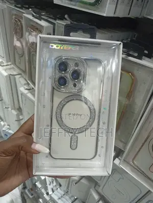 iPhone 16 Pro High-Shine, Silver Glitter Case
