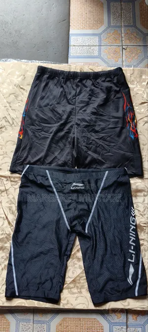 Black and Coloured Swimming Shorts