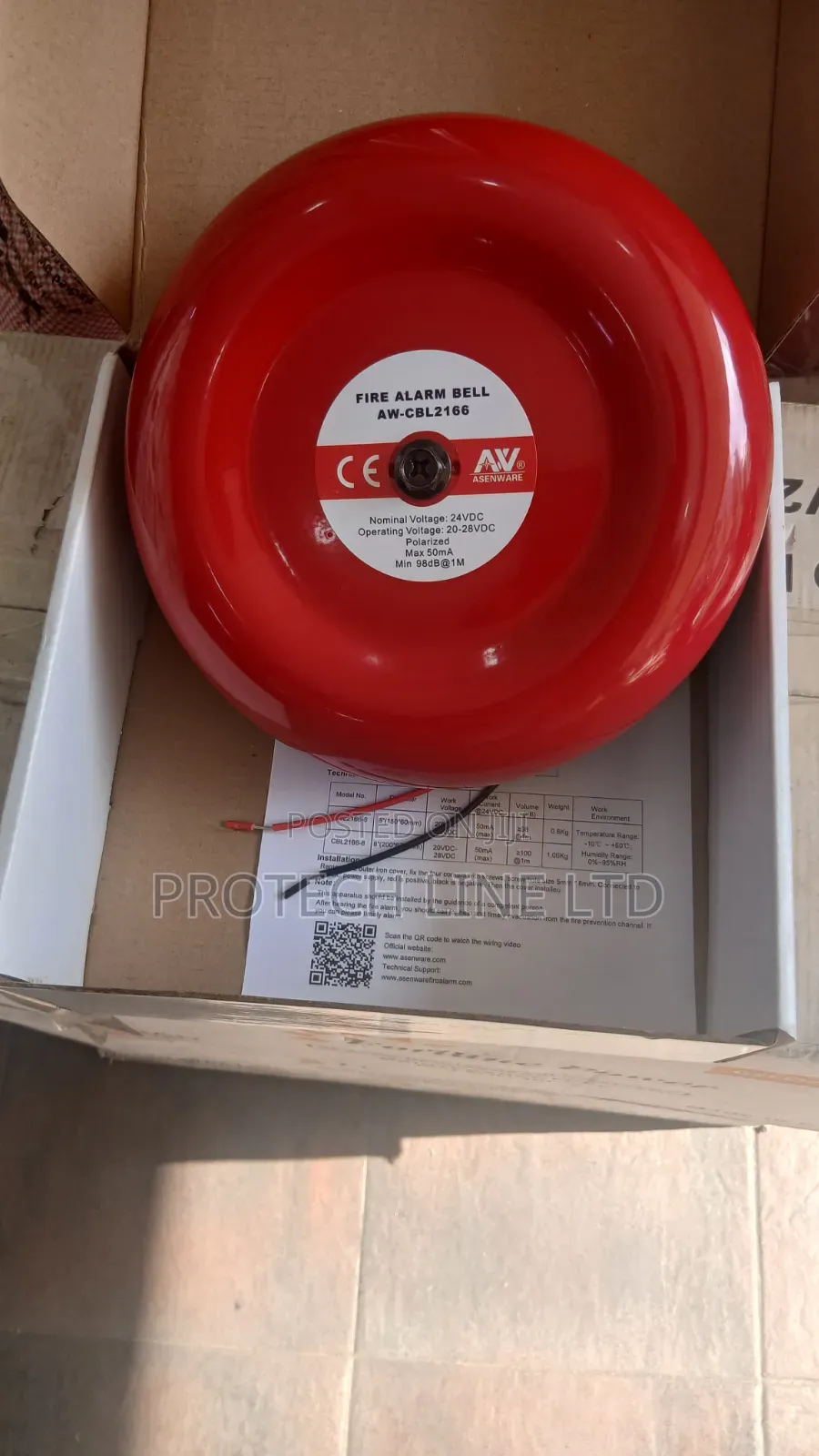 Fire Alarm Bell 24dc