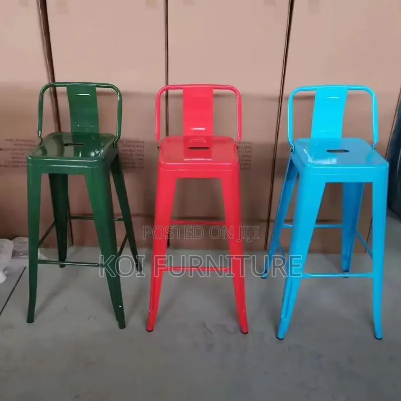 Barstools; Armless Non Adjustable Barstools