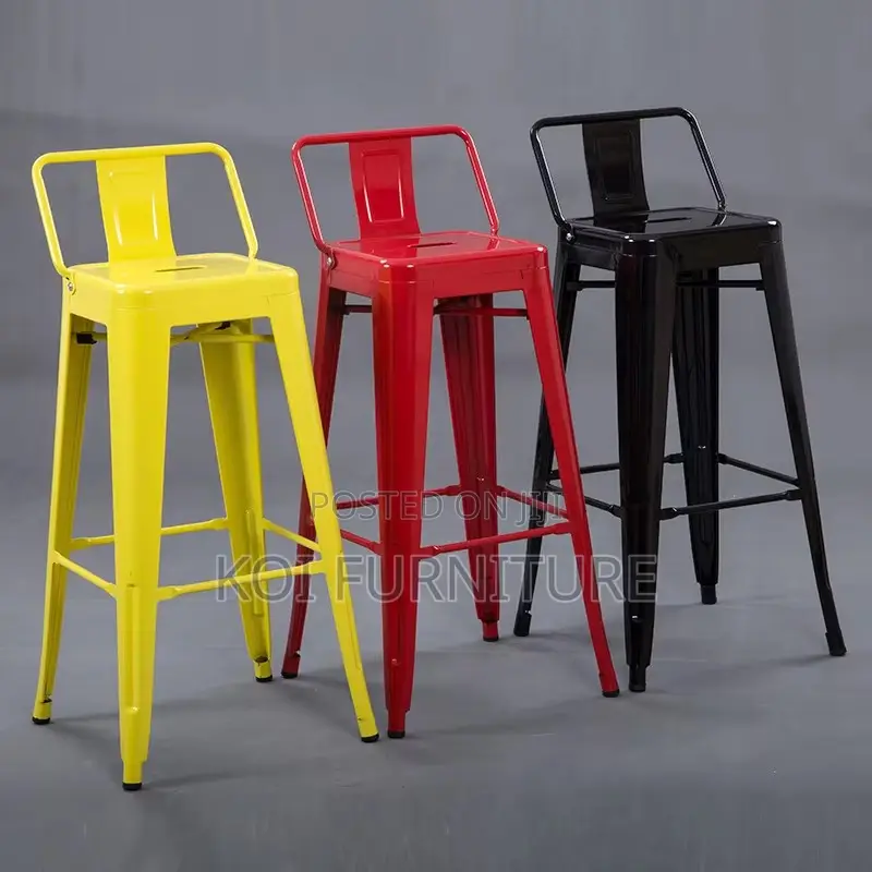 Barstools; Armless Non Adjustable Barstools