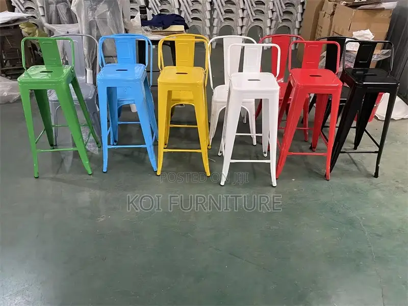 Barstools; Armless Non Adjustable Barstools