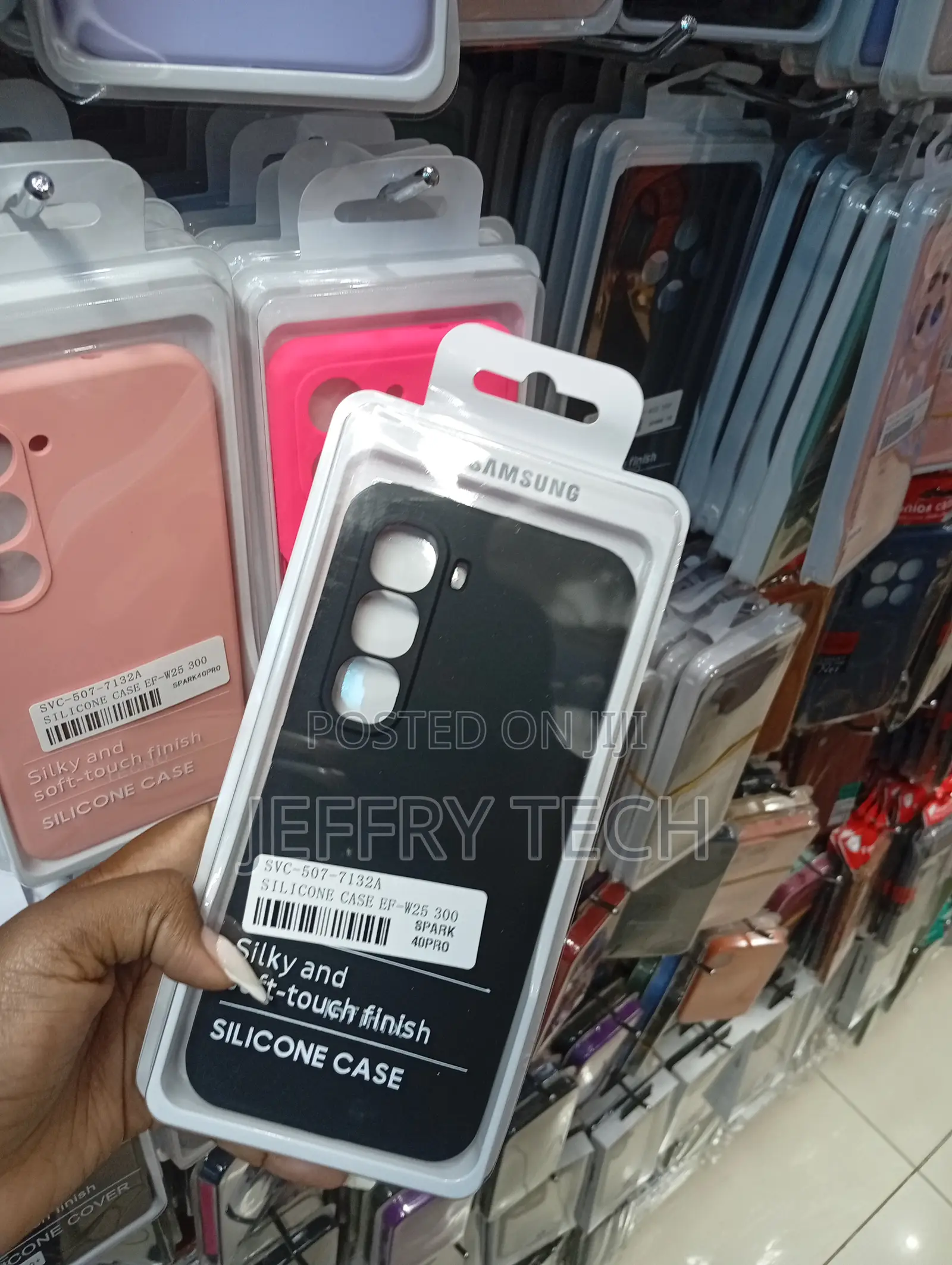 Infinix Hot 50 Matte Black Silicone Case