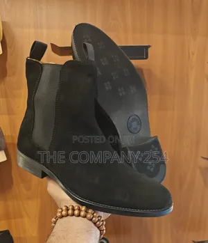 Quality Leather Casual Men Chelsea Sued Boots Shoes