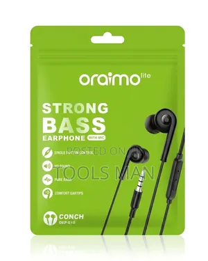 Oraimo Conch Oep-E10 Strong Bass Earphones With Mic
