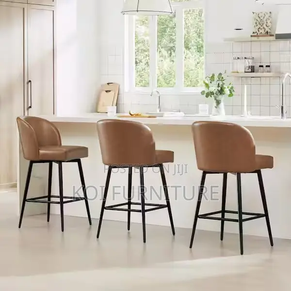 Barstools; Leather Classical Barstools