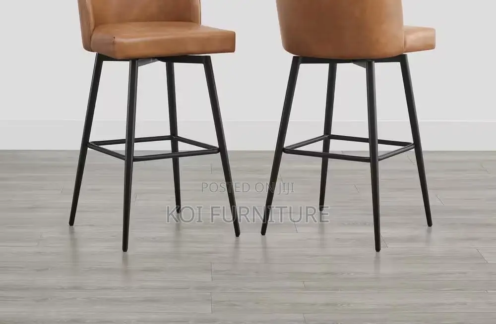 Barstools; Leather Classical Barstools