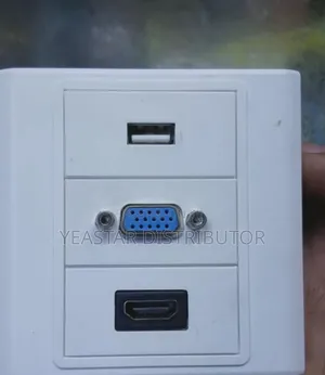 Single Faceplates With Hdmi, Vga,Usb Port