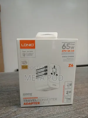 Ldnio Z6 65w Gan Universal Travel Adapter