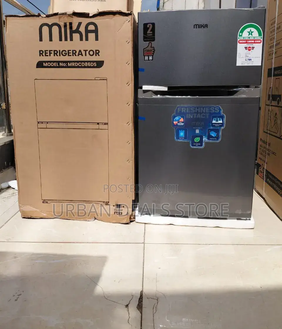 Mika 86l Double Door Mini-Fridge