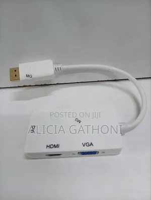 Display Port to Hdmi to Vga to Dvi (3in1) New