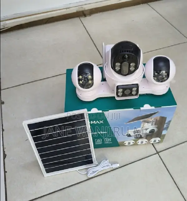 Solar Powered Triple Lens PTZ Camera