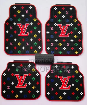 Heavy Duty Waterproof Louis Vuitton Multicolored Monogram Pattern Mats