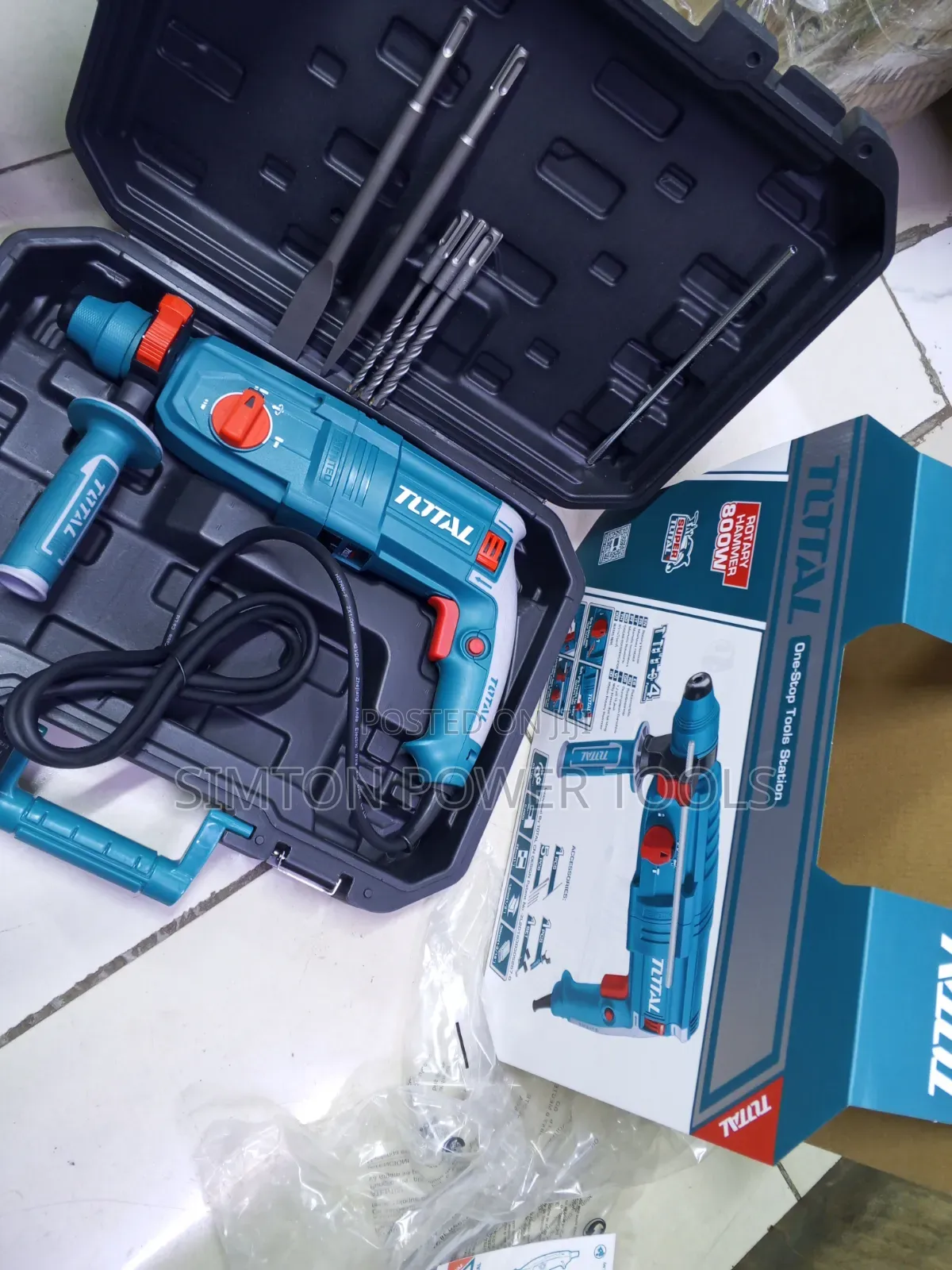 800w Total Single Chuck Rotary Hammer