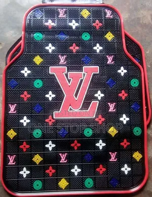 5pc Front Rear Louis Vuitton Mat Latex Designed to Protect Interior