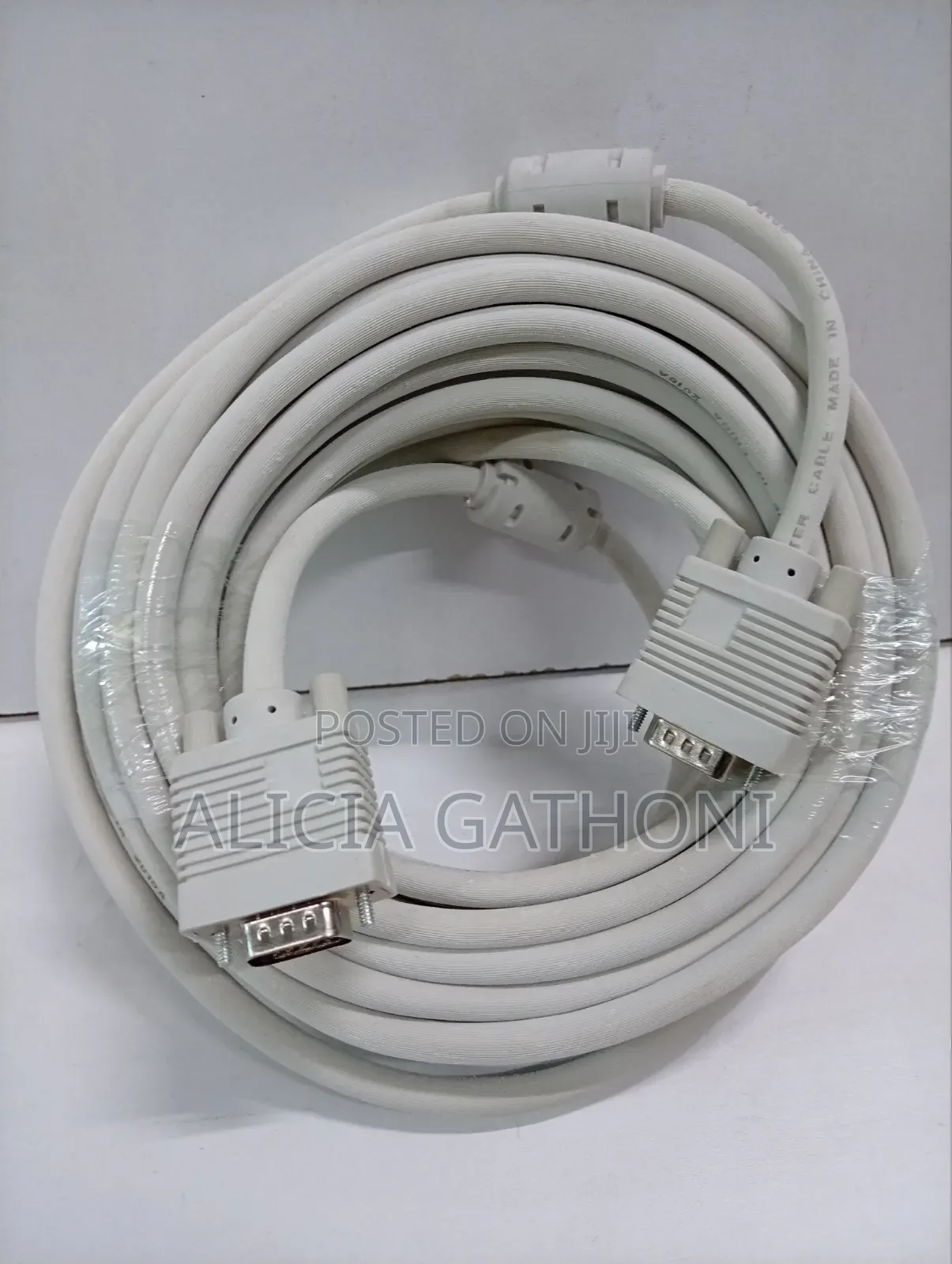 Vga to Vga Cable 10mtrs (White)New