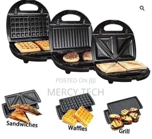 3-in-1 Multi Snack Maker – Sandwich, Waffle Grill