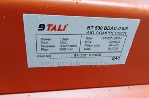 Btali Air Compressor 500l 3 Piston Belt Driven 10hp 3phase