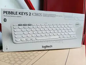 Logitech K380s Pebble Keys 2 Bluetooth Wireless Keyboard - White.