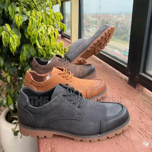 Quality Leather Casual Men Low Cut Laced Boot Shoes