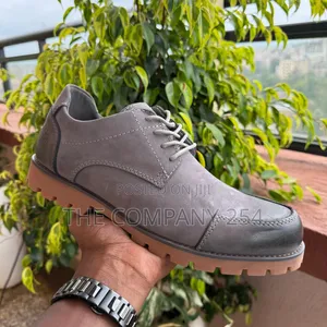 Quality Leather Casual Men Low Cut Laced Boot Shoes