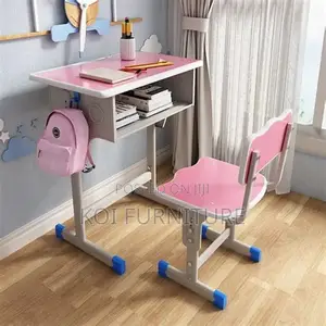 Home Desk; Colorful Adjustable Kids Desk Chair Set