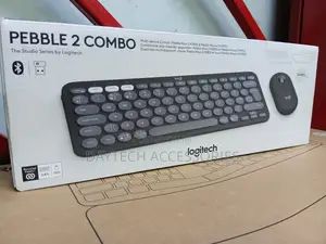 Logitech Pebble 2 Combo Bluetooth Keyboard Mouse - Lightweight.