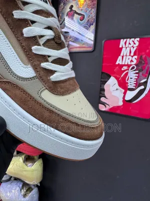 White Brown Vans Hylane Nineties Sneakers