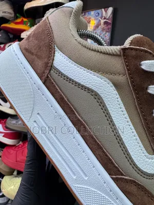 White Brown Vans Hylane Nineties Sneakers