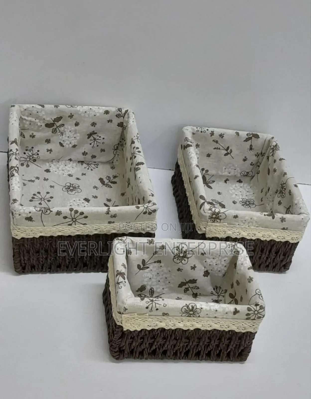 3in1 Weaved Basket Organizer
