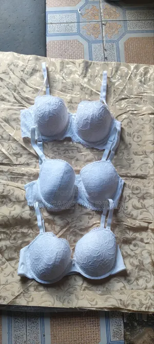 White And Flowed Bras