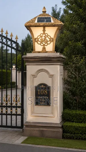 Solar/ Ac Dual Power Outdoor Gate and Pillar Light
