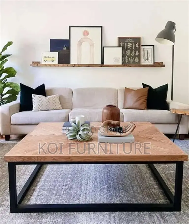 Coffee Table; Rectangular Marble Top Home Coffee Table