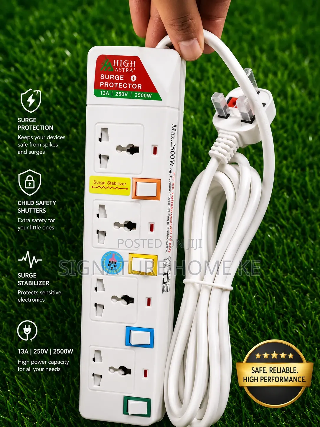 High Astra Extension With Surge Protector