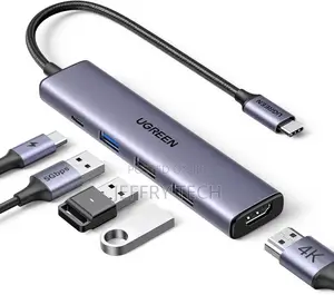 Ugreen Usb C Hub 5 in 1 Multiport Usb Adapter Hdmi, 100w Power Deli