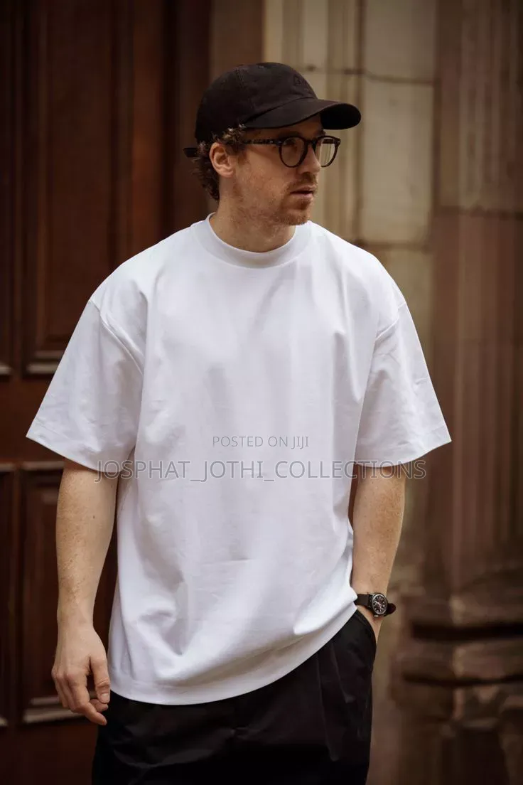 Plain White Cotton T-Shirt A