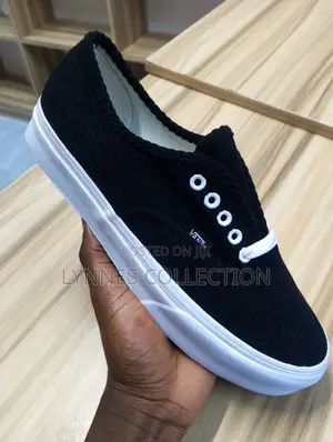 Vans Corduroy Black/White - Classic Skate Street Shoes