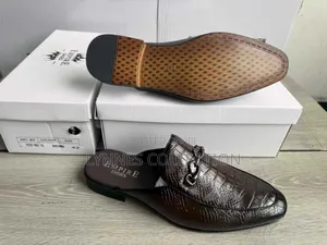 Men Leather Mules - Stylish Slip-on Casual Shoes