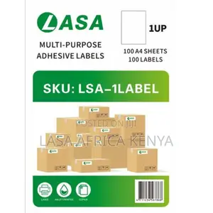 Lasa 1 Up A4 Adhesive Label Sheets Print Ready Pack