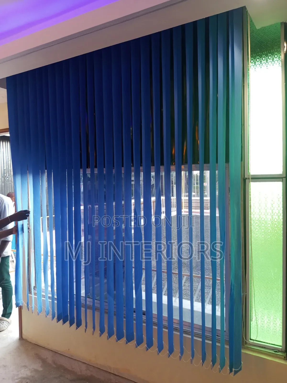 Modern Home Office Vertical Blinds