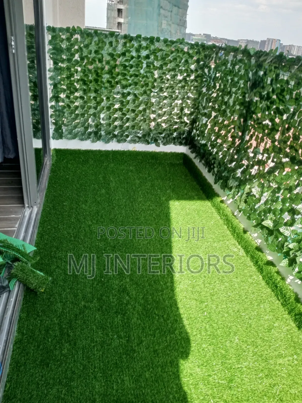Balcony Transformation – Artificial Grass Privacy Fence Solutions