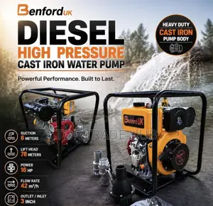 Benford Uk 3 Inch Diesel High Pressure Water Pump 16hp 78m Head