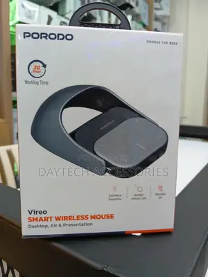 This Is a Porodo Vireo Smart Wireless Mouse and Presentation Clicker