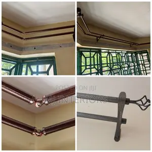 Long-Lasting Curtain Rod Fittings Jua Kali Rods