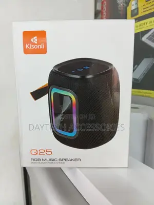 Kisonli Q25 Bluetooth Speaker 12w Waterproof Ipx5 RGB Light