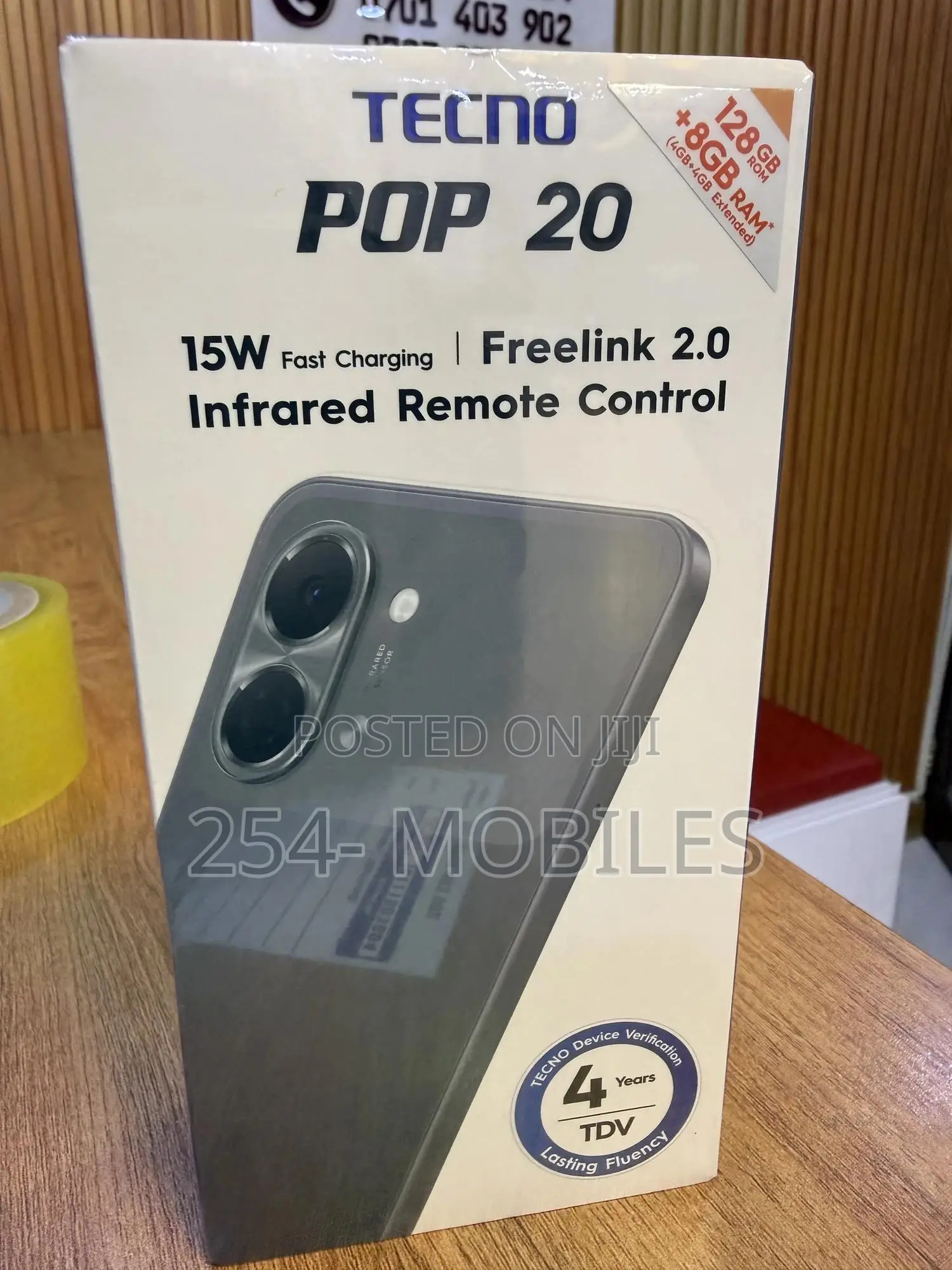 New Tecno Pop 20 128 GB Black