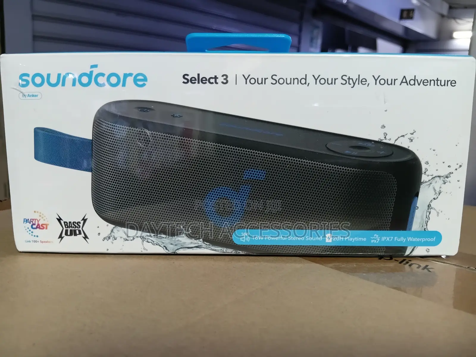 Soundcore Select 3 Portable Outdoor Bluetooth Speaker - Black