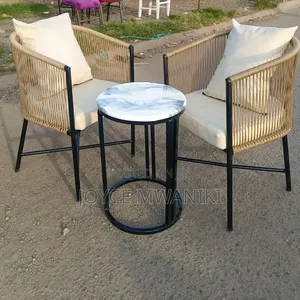 Balcony Set or Outdoor Set With Leather Seats
