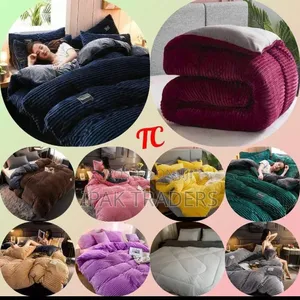*Velvet Duvets* 1 Pc Duvet 1 Pc Bedsheet 2 PCS Pillow Cases
