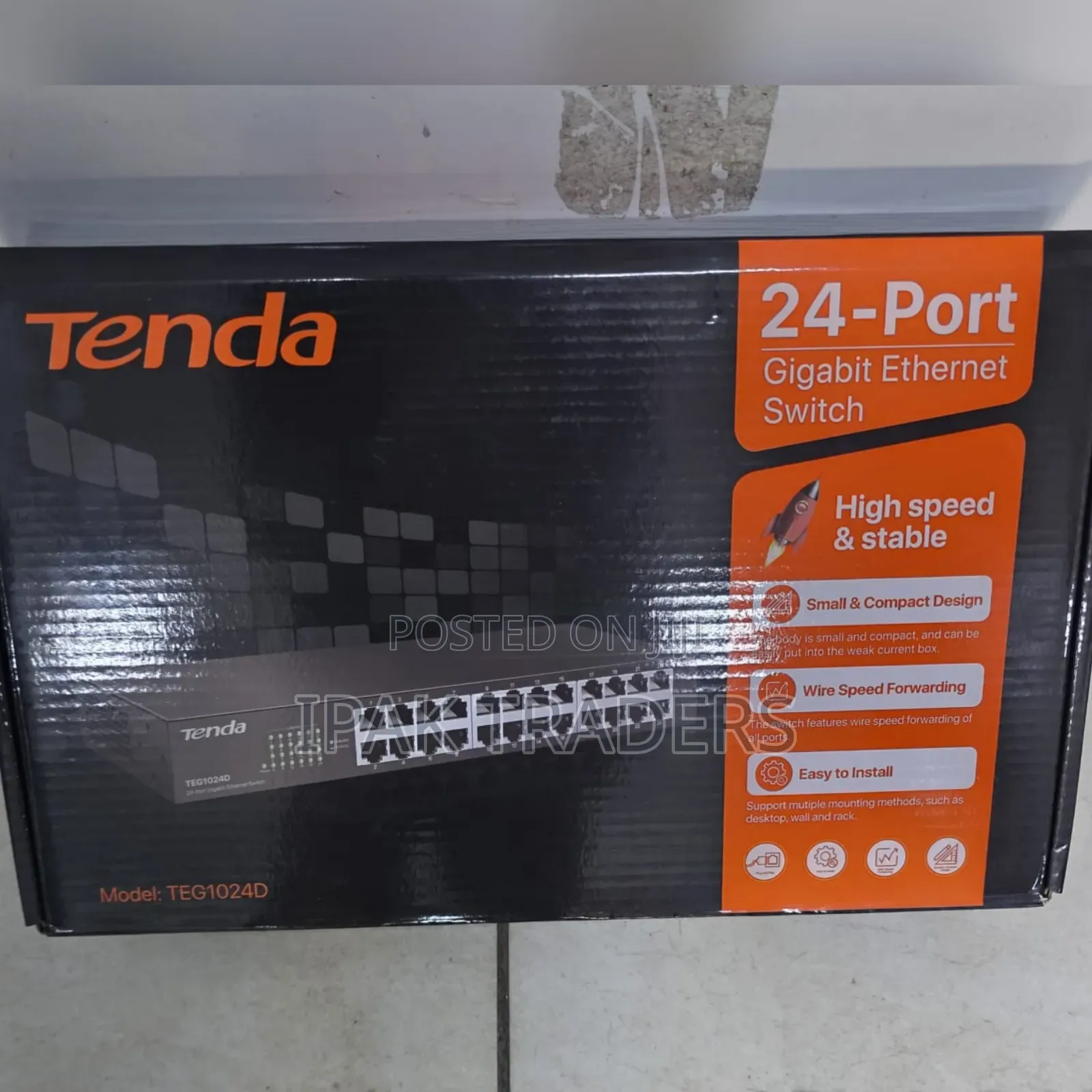 Tenda 24 Port Gigabit Ethernet Switch Model Teg1024d